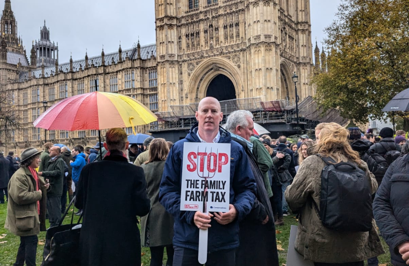 Dr Kieran Mullan MP Supporting NFU Lobby 