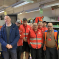 Kieran with posties at Battle Delivery Office